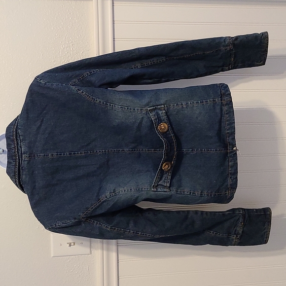 Black Diamond Denim Coat - Picture 2 of 4